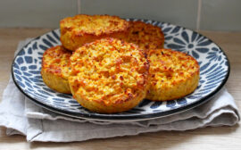 Galettes pois chiches, carottes et flocons d'avoine